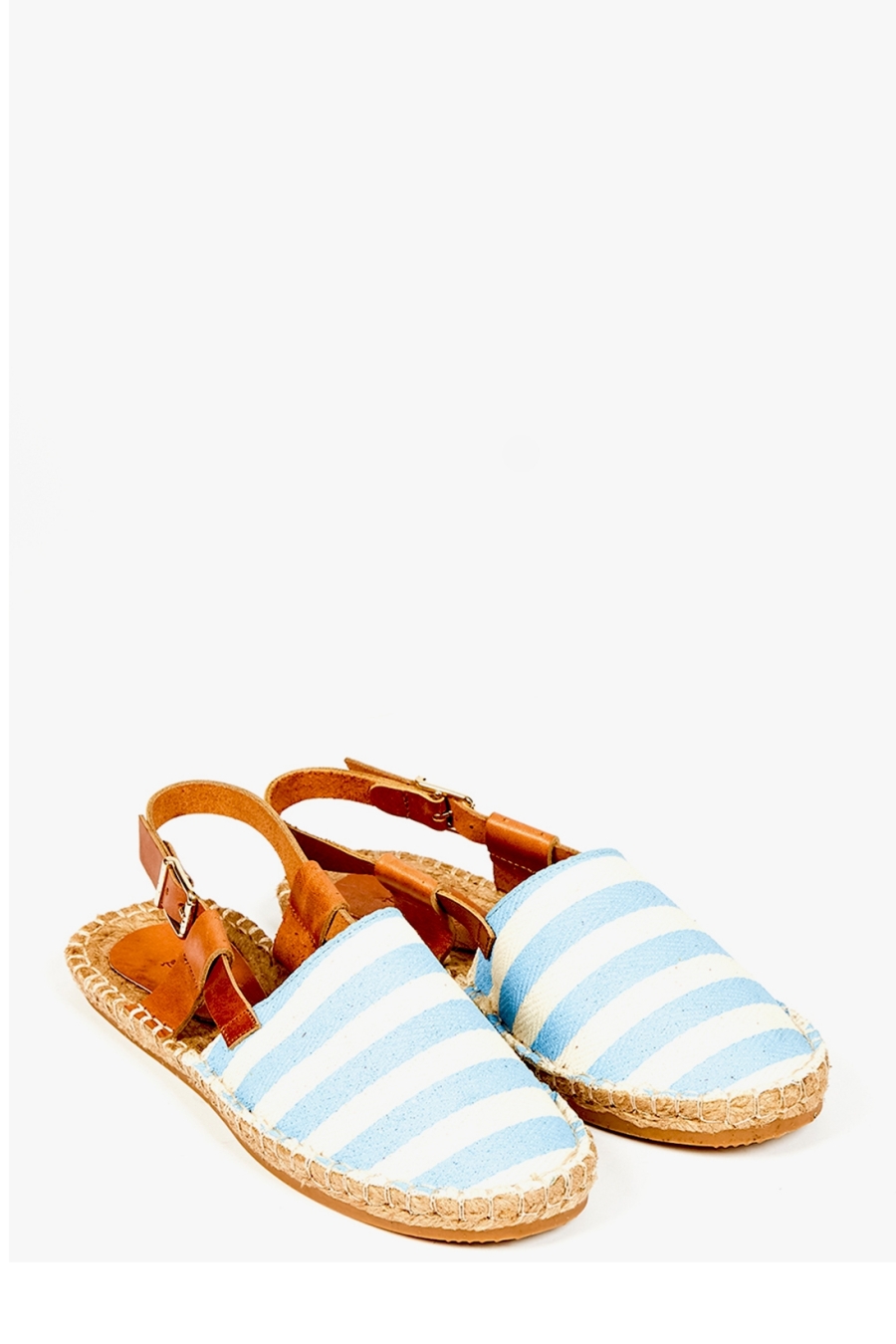 Lora Women's Espadrille Sandals Blue Striped