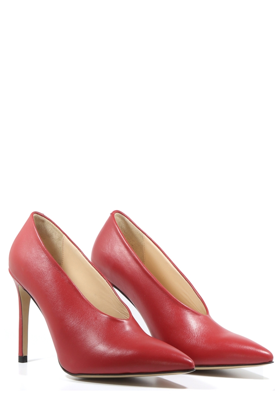 Agnes Genuine Leather Women's Stiletto Red