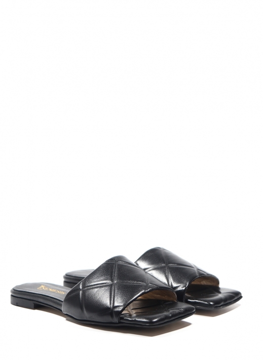 Renee Genuine Leather Women's Slippers Black