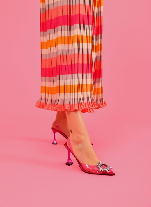 Madelina Women's Heeled Shoes Transparent Pink