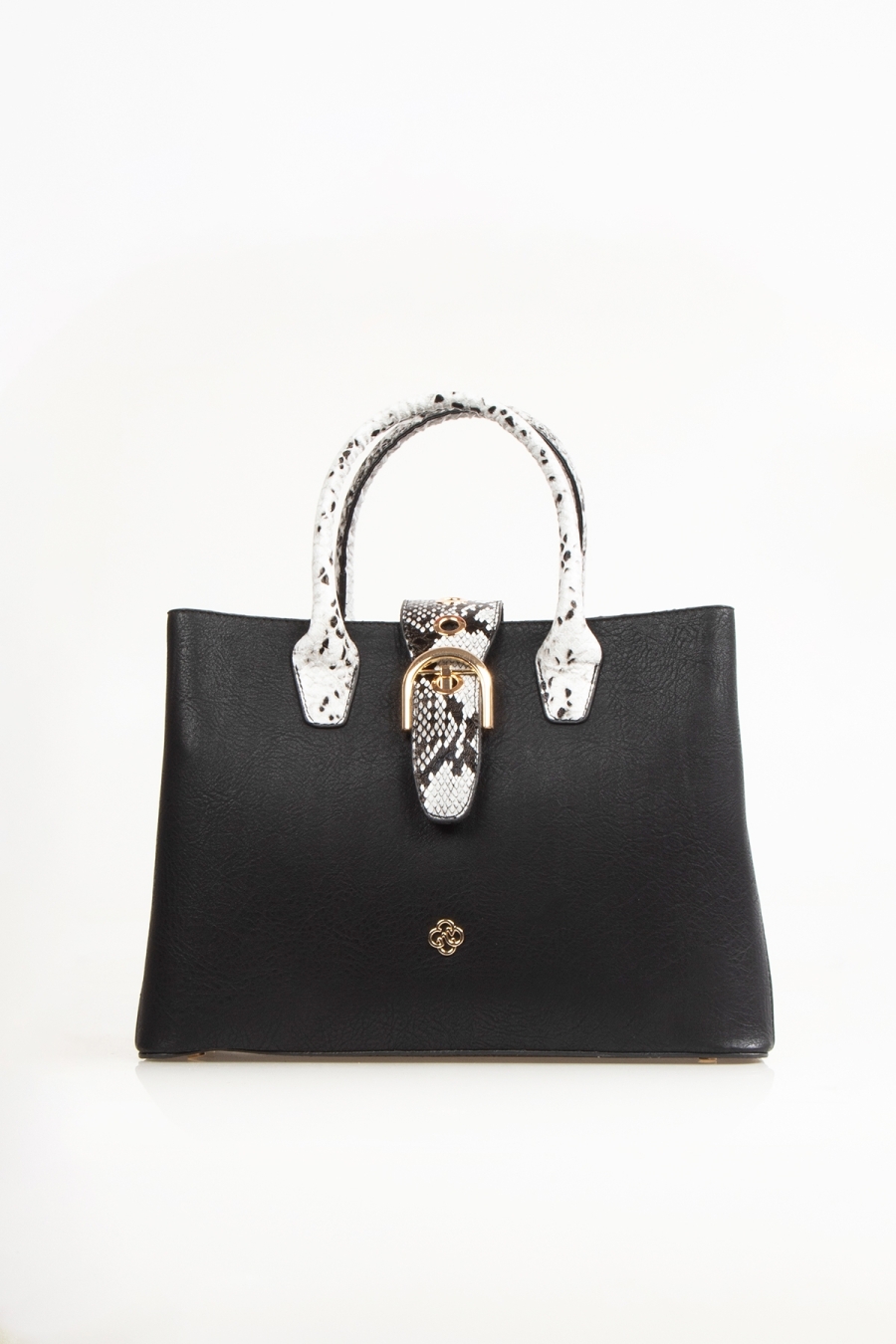 Pino Women Shoulder Bag Black Snake